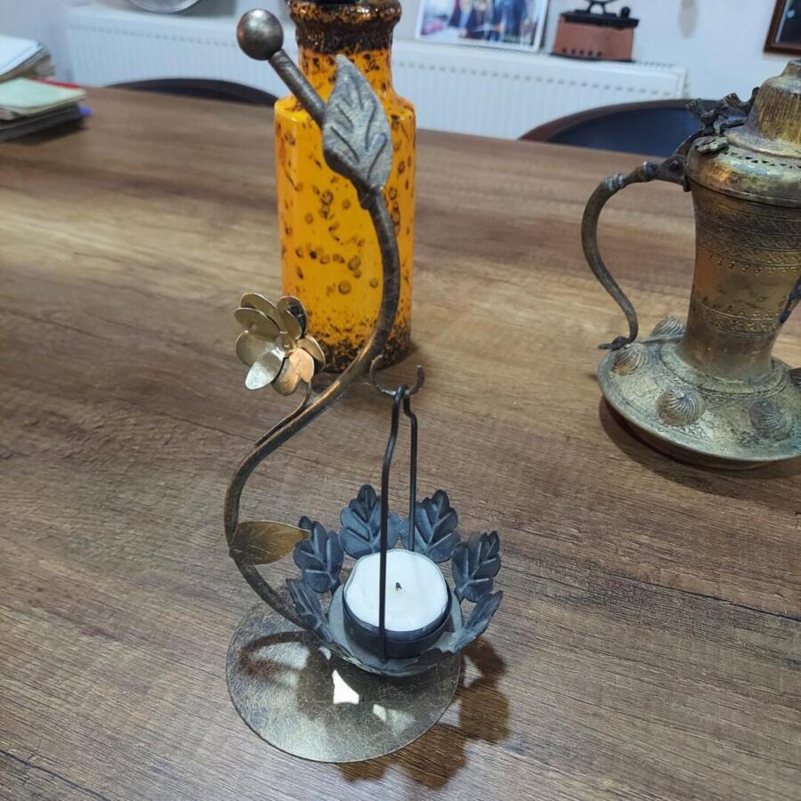 Antik Market - Ferforje Metal Dekoratif Mumluk