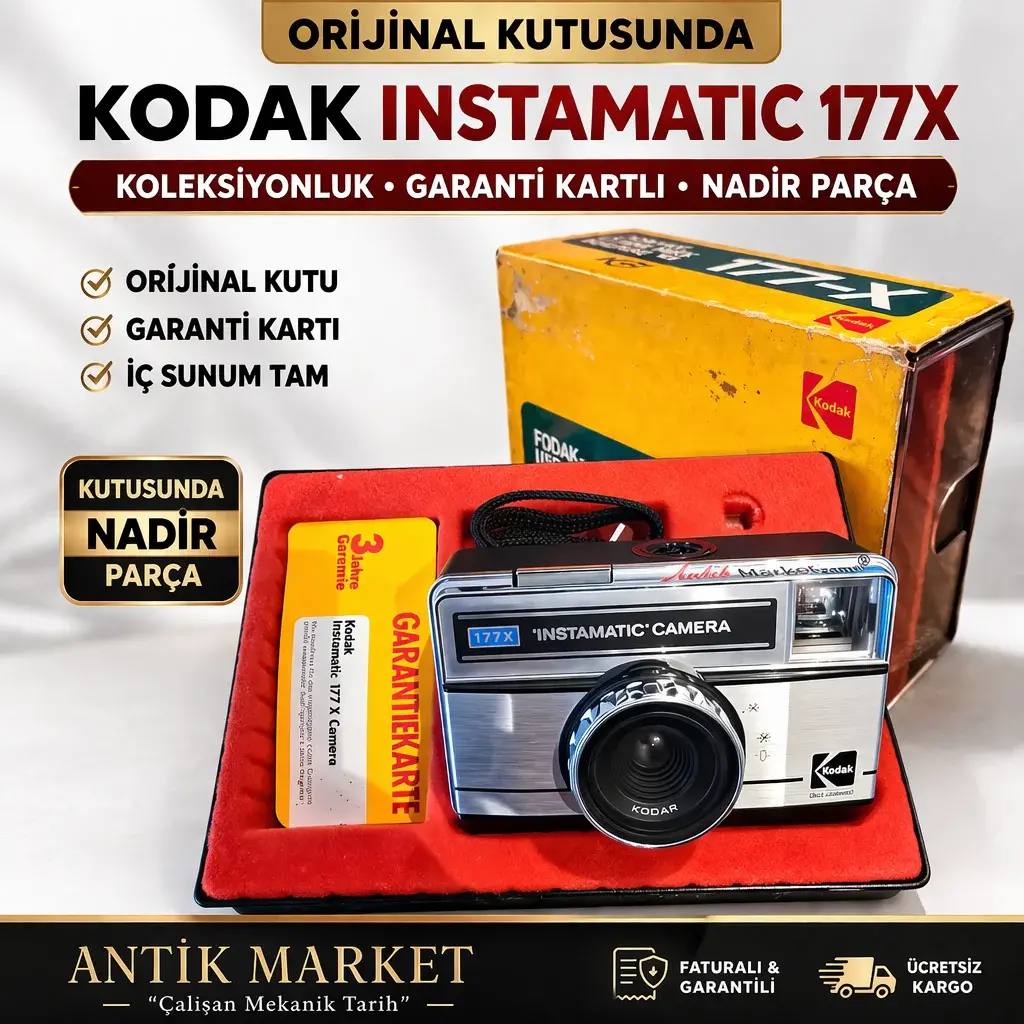 KUTUSUNDA KOLEKSİYONLUK ORİJİNAL KODAK 177X-FATURALI
