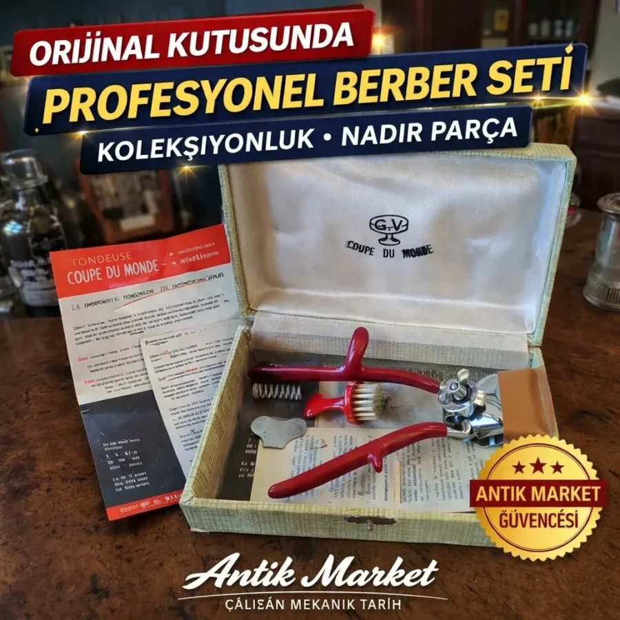ORJİNAL KUTUSUNDA SAÇ KESME MAKİNASI KOLLEKSİYONLUK -FATURALI