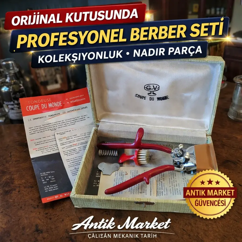 ORJİNAL KUTUSUNDA SAÇ KESME MAKİNASI KOLLEKSİYONLUK -FATURALI