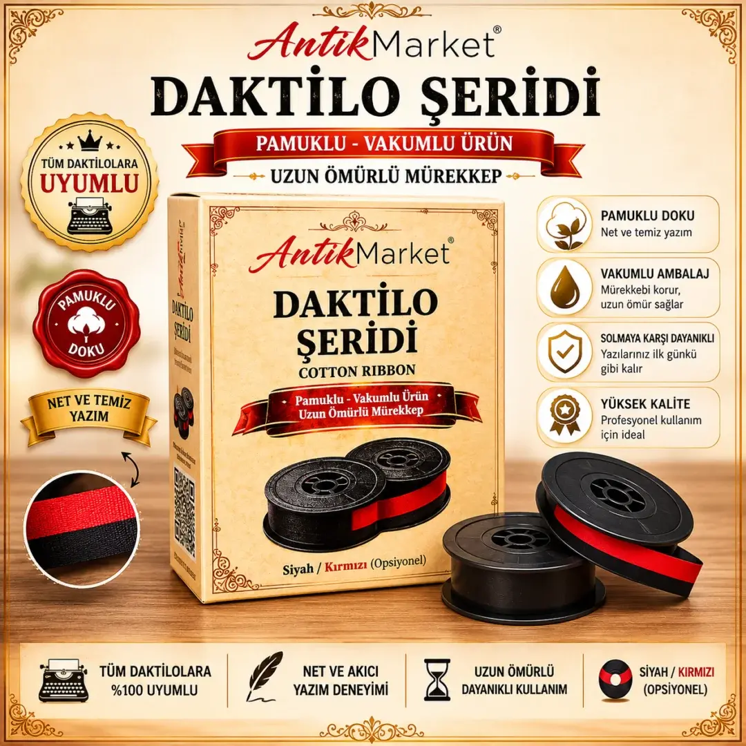 Daktilo şeridi – kutusunda